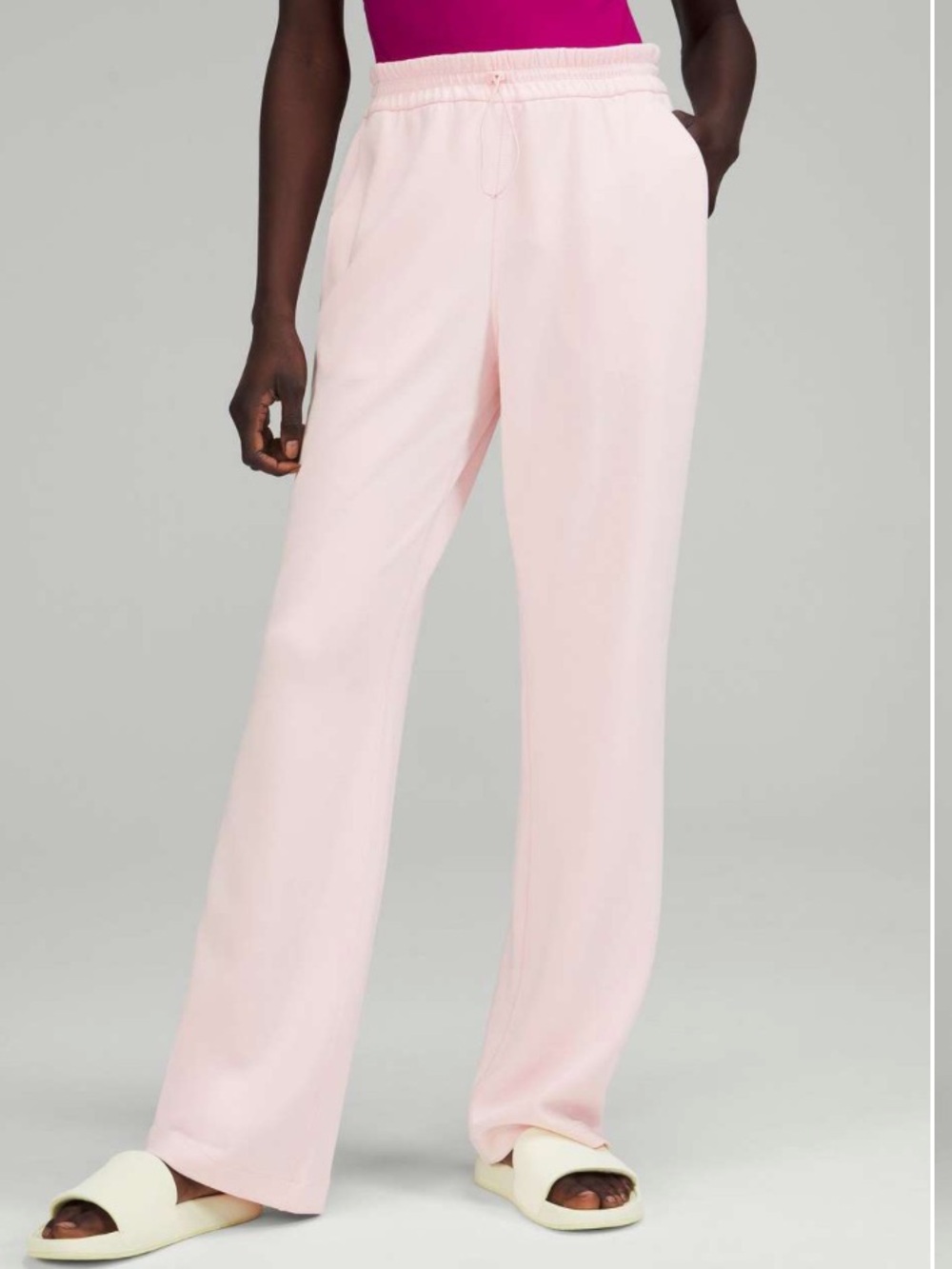 lululemon softstream high rise pant in strawberry milkshake